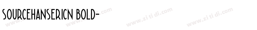 sourcehansericn bold字体转换
